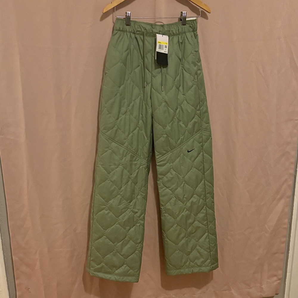 Nike Olive Quilted Trousers